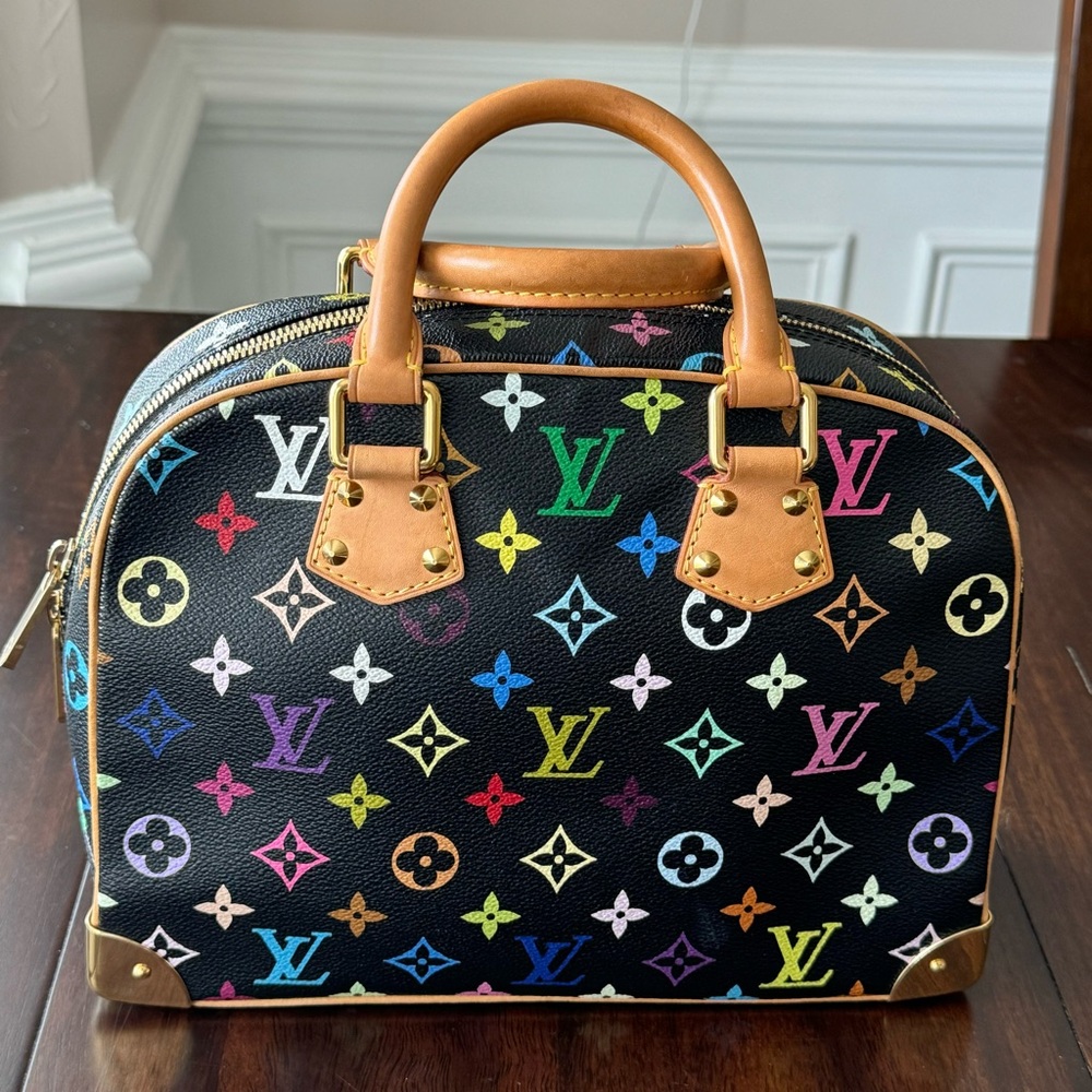 Louis Vuitton Trouville Black Authentic Handbag